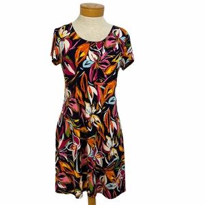 MSK Sleeveless Floral Swing Dresses PM
